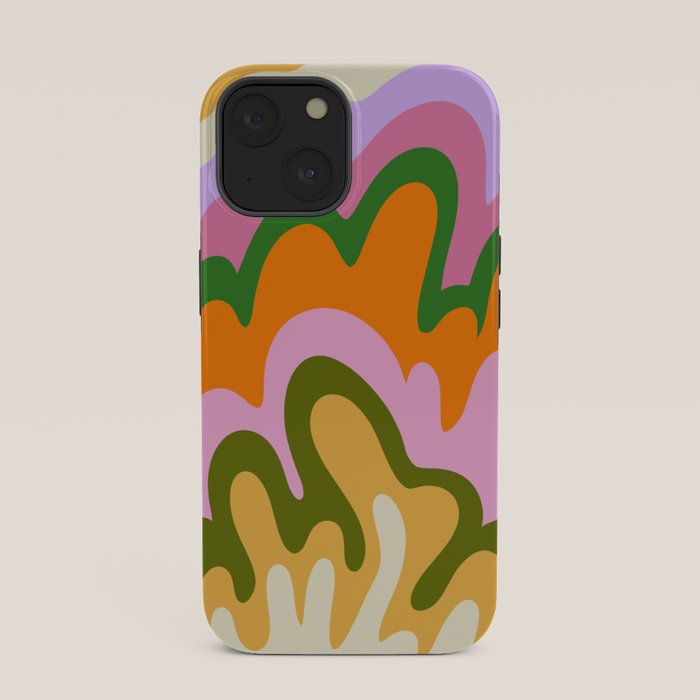 70s Hippie Retro Abstract Colorful Explosion iPhone Case