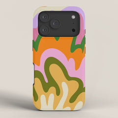 70s Hippie Retro Abstract Colorful Explosion iPhone Case