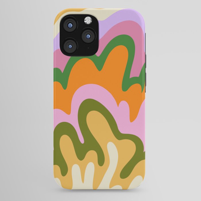 70s Hippie Retro Abstract Colorful Explosion iPhone Case