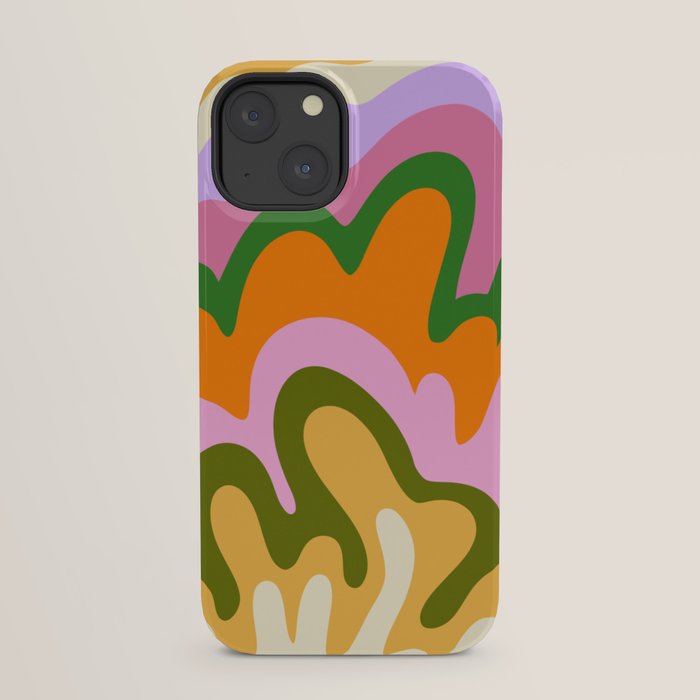 70s Hippie Retro Abstract Colorful Explosion iPhone Case