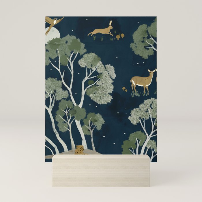 A Forest Awakens Full Moon Mini Art Print