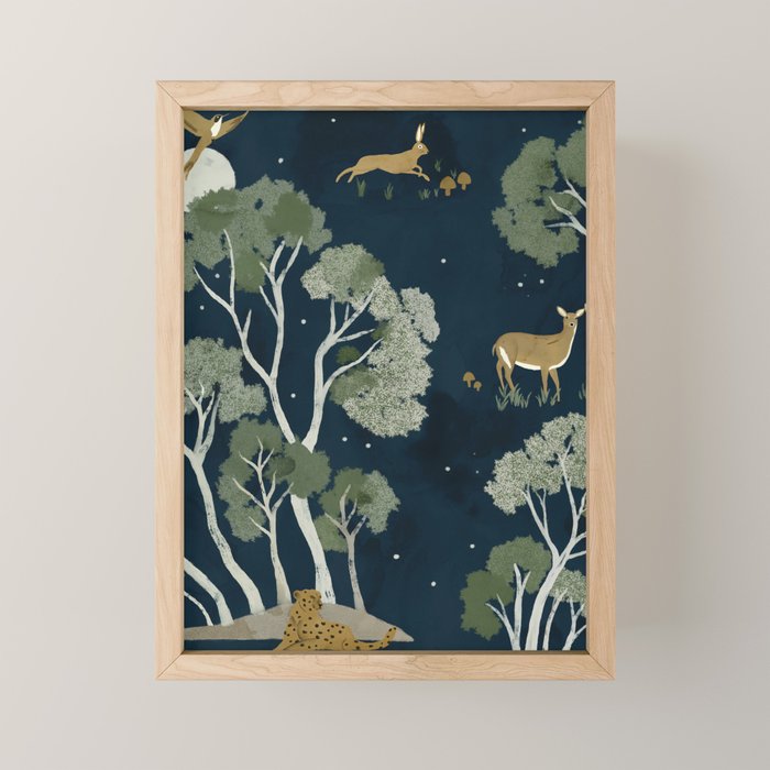 A Forest Awakens Full Moon Mini Art Print
