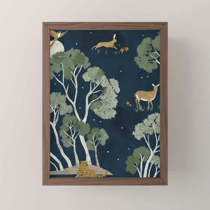 A Forest Awakens Full Moon Mini Art Print
