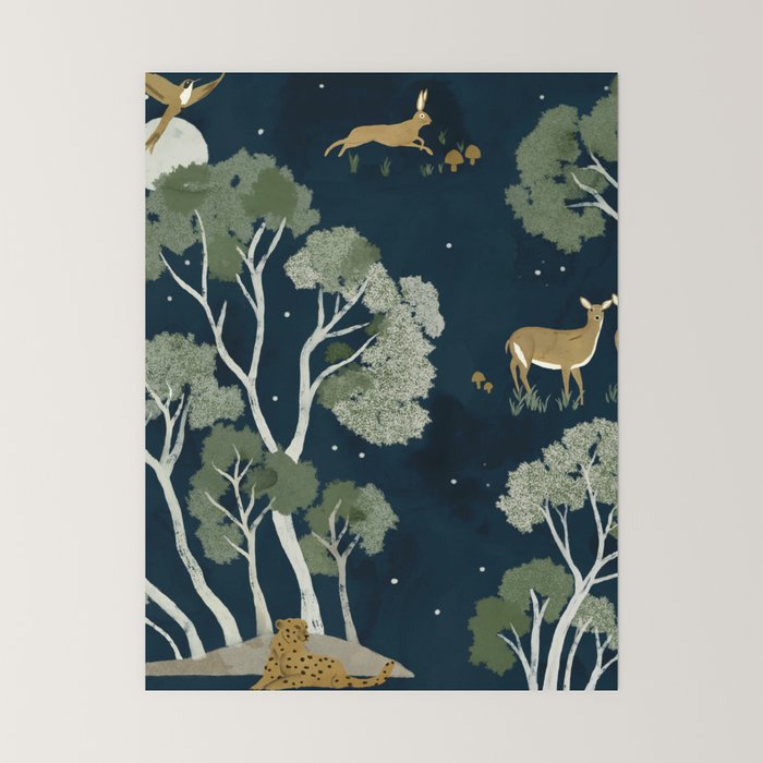 A Forest Awakens Full Moon Mini Art Print