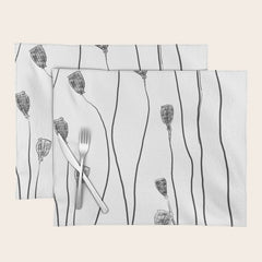 A group of poppy heads Placemat