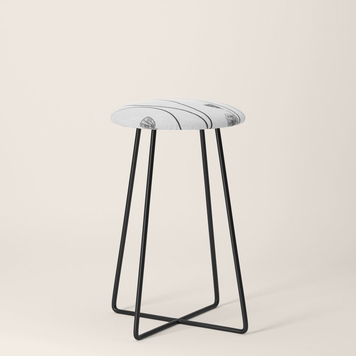 A group of poppy heads Stool