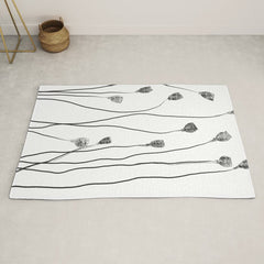A group of poppy heads Rug