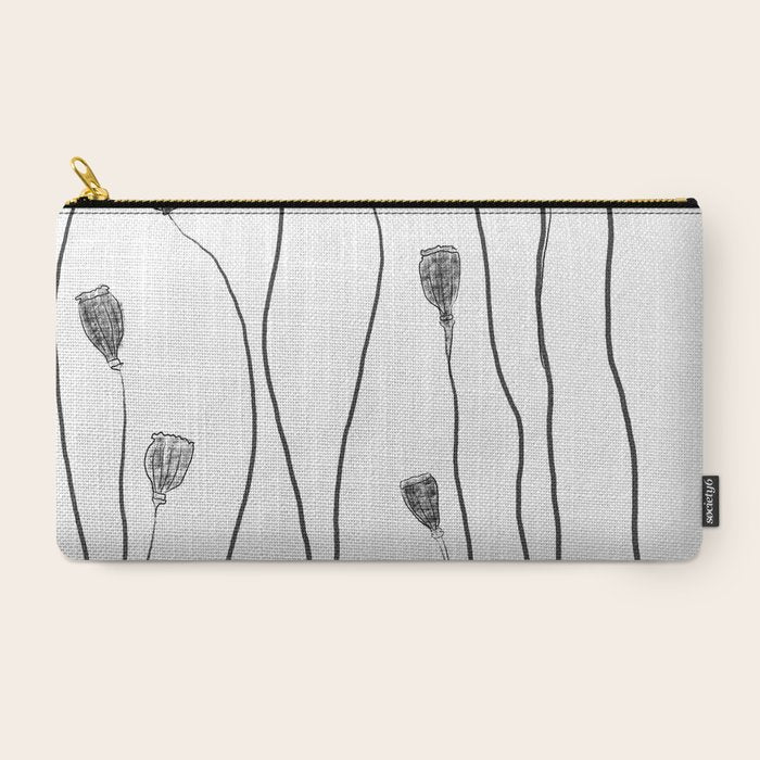 A group of poppy heads Carry All Pouch