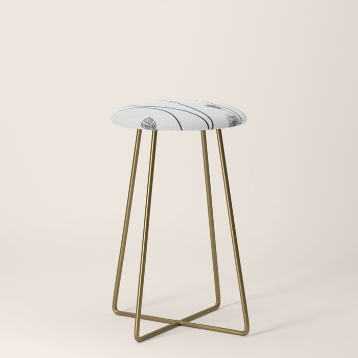A group of poppy heads Stool