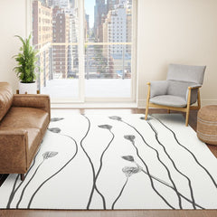 A group of poppy heads Rug