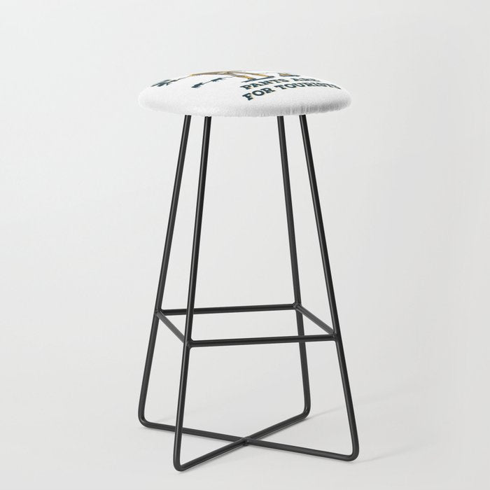 "Montana: Pants Are For Tourists" Funny Retro Cowboy Travel Art Stool