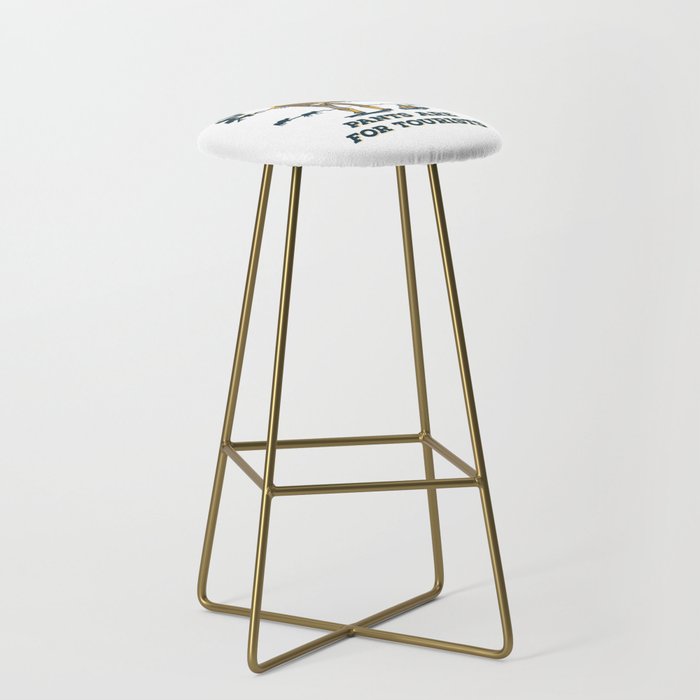 "Montana: Pants Are For Tourists" Funny Retro Cowboy Travel Art Stool