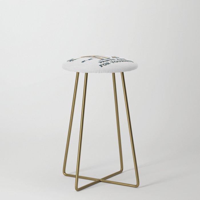 "Montana: Pants Are For Tourists" Funny Retro Cowboy Travel Art Stool