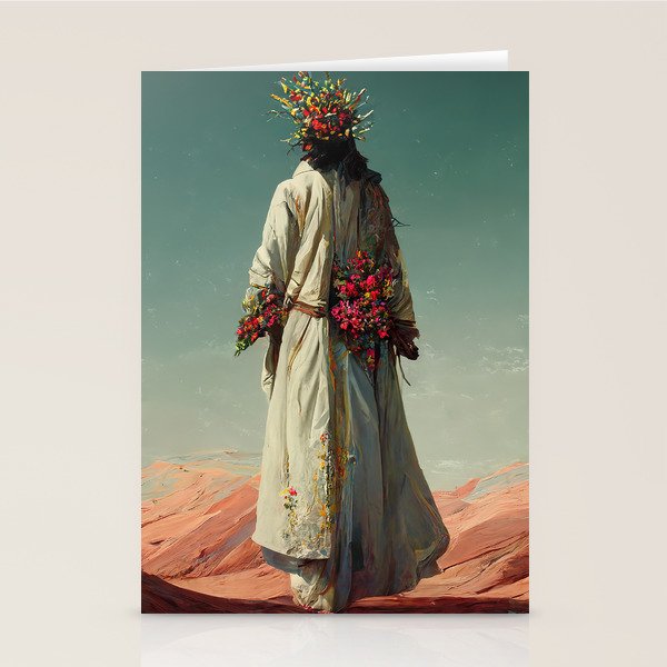 "Here He Comes" Stationery Card