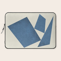 3 Forms Composition - Blue Laptop Sleeve