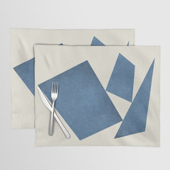 3 Forms Composition - Blue Placemat