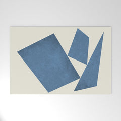 3 Forms Composition - Blue Welcome Mat