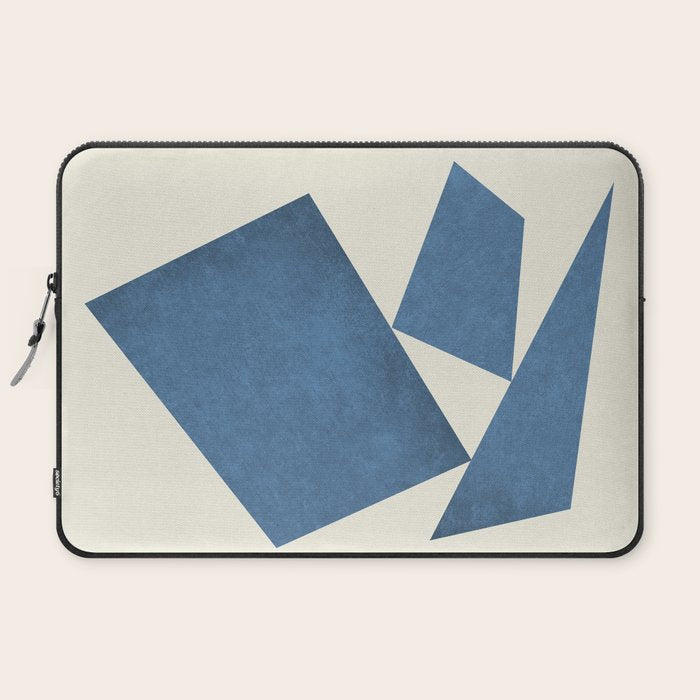 3 Forms Composition - Blue Laptop Sleeve