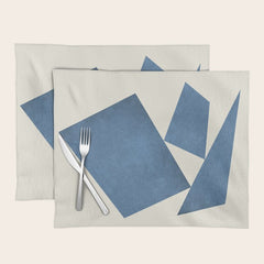3 Forms Composition - Blue Placemat