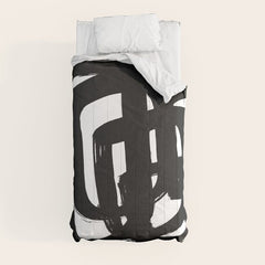 A Heavy Thought White Background Comforter
