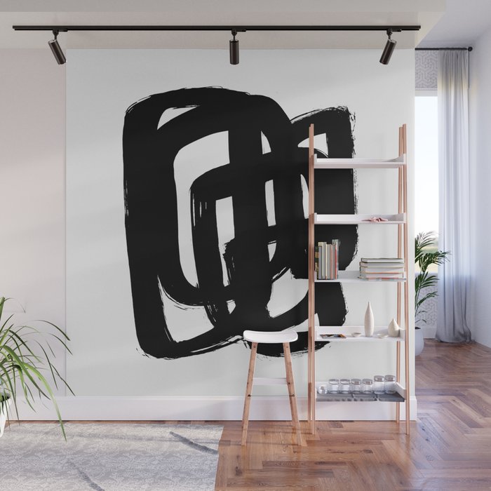 A Heavy Thought White Background Wall Mural