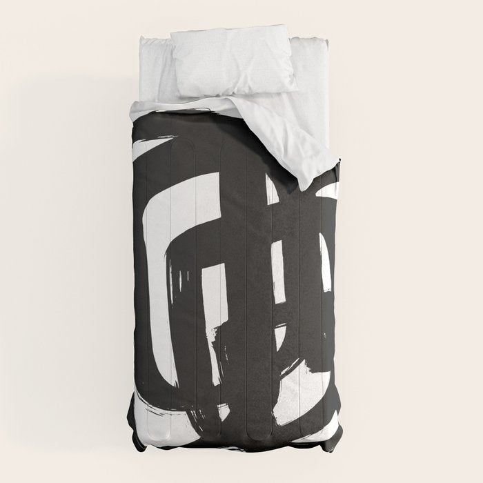 A Heavy Thought White Background Comforter