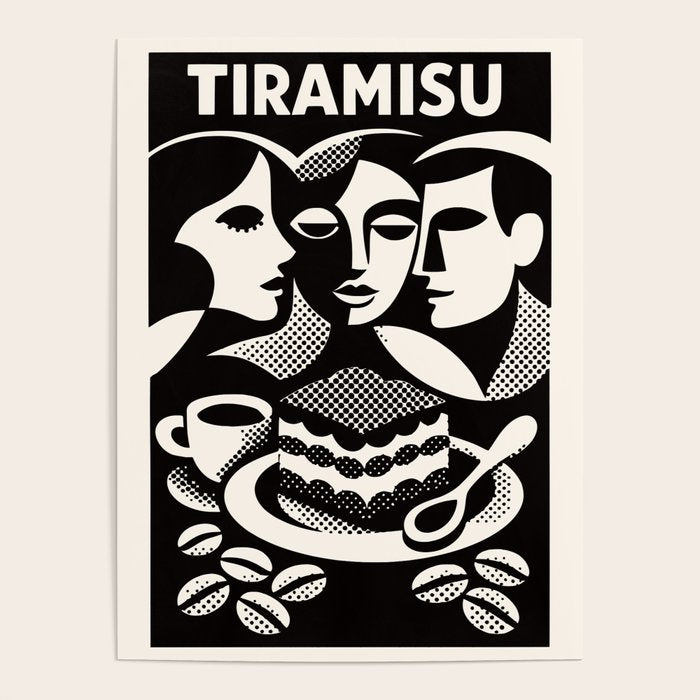 1920s Tiramisu Art Deco Poster