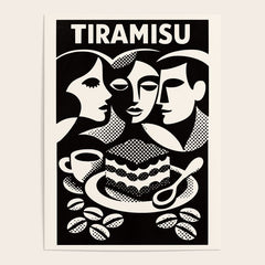 1920s Tiramisu Art Deco Poster