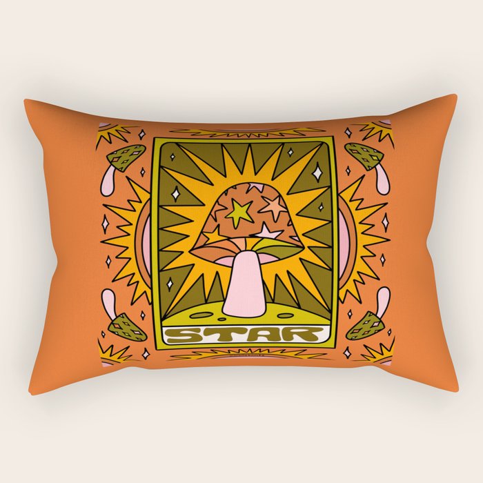 17. Star Mushroom Rectangular Pillow
