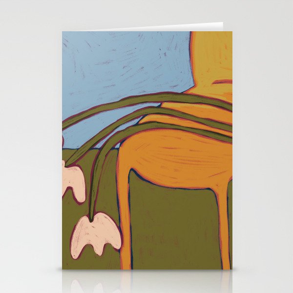 3 Flowers Stationery Card