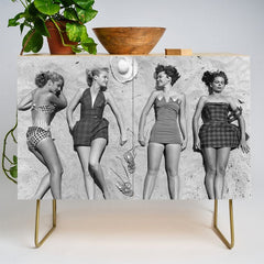 4 Girls Sunbathing Credenza