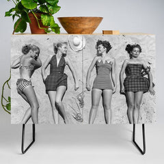 4 Girls Sunbathing Credenza