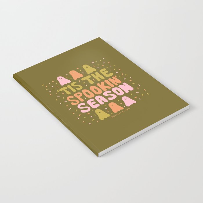 Tis the Spookin Season in Green Notebook