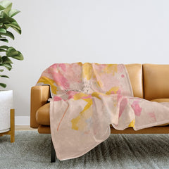 "O How Beautifully You Are Learning To Live Fully Right Where You Are." Throw Blanket