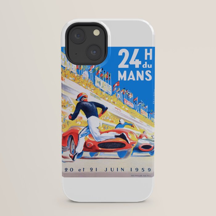 1959 24 Hours of Le Mans Race Poster iPhone Case