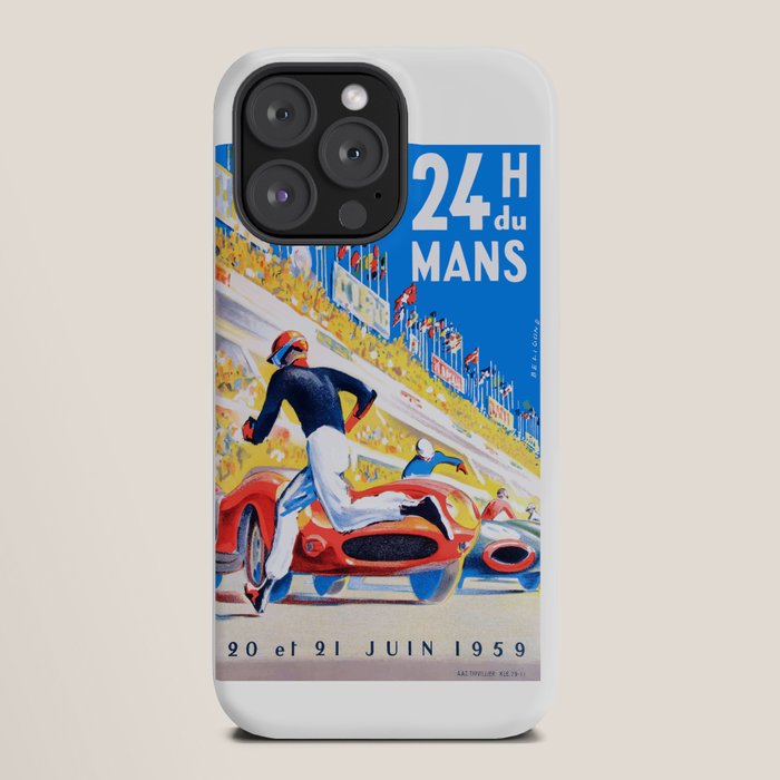 1959 24 Hours of Le Mans Race Poster iPhone Case
