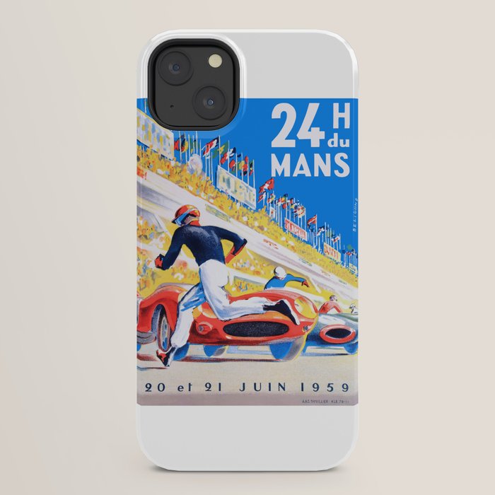1959 24 Hours of Le Mans Race Poster iPhone Case