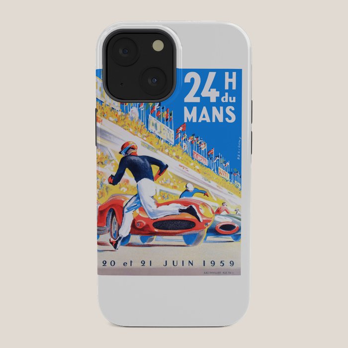 1959 24 Hours of Le Mans Race Poster iPhone Case