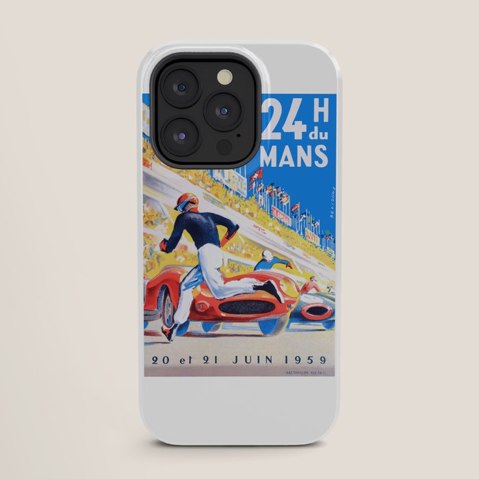 1959 24 Hours of Le Mans Race Poster iPhone Case