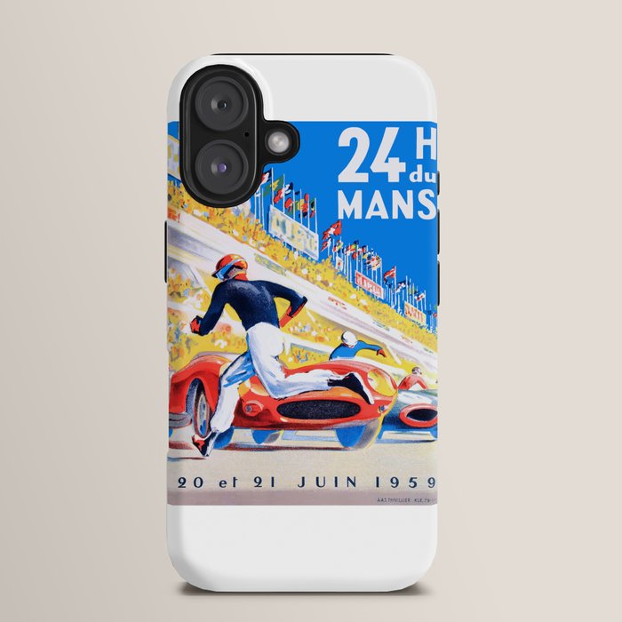 1959 24 Hours of Le Mans Race Poster iPhone Case