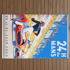 1959 24 Hours of Le Mans Race Poster Outdoor Rug