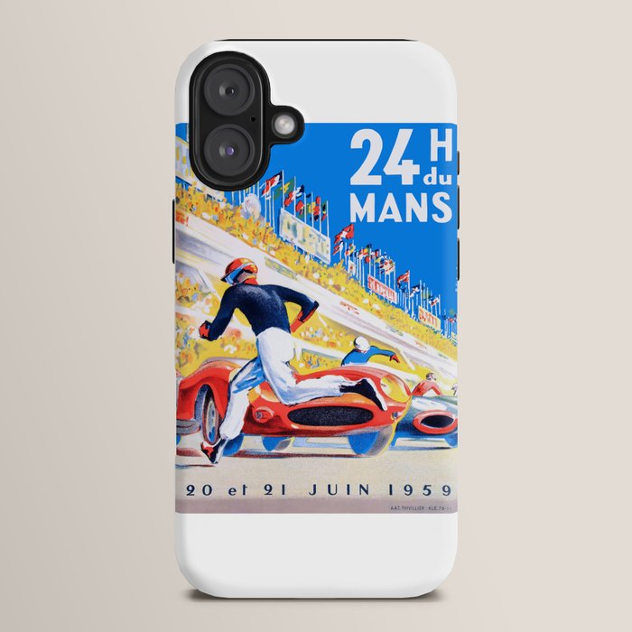 1959 24 Hours of Le Mans Race Poster iPhone Case