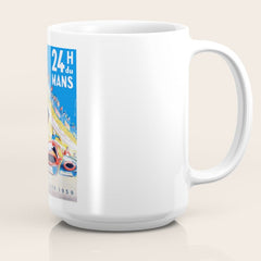 1959 24 Hours of Le Mans Race Poster Coffee Mug