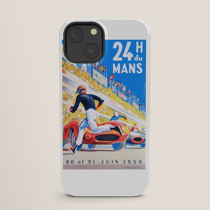 1959 24 Hours of Le Mans Race Poster iPhone Case