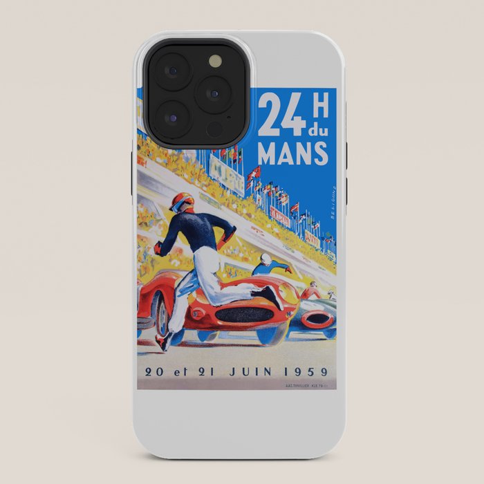 1959 24 Hours of Le Mans Race Poster iPhone Case