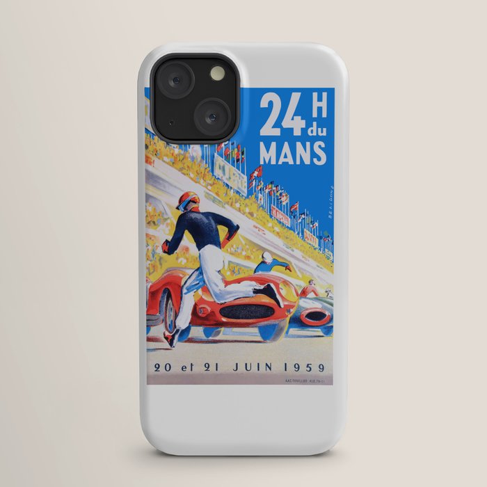 1959 24 Hours of Le Mans Race Poster iPhone Case