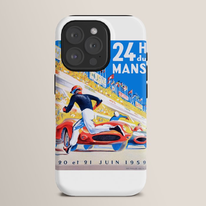 1959 24 Hours of Le Mans Race Poster iPhone Case