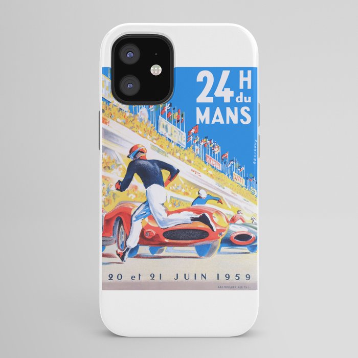 1959 24 Hours of Le Mans Race Poster iPhone Case