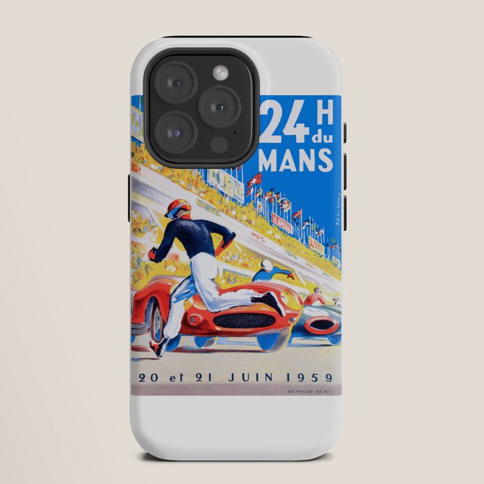 1959 24 Hours of Le Mans Race Poster iPhone Case