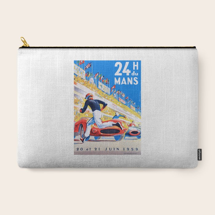 1959 24 Hours of Le Mans Race Poster Carry All Pouch